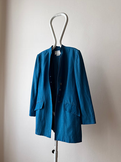 80s JAEGER silk linen jacket made in UK