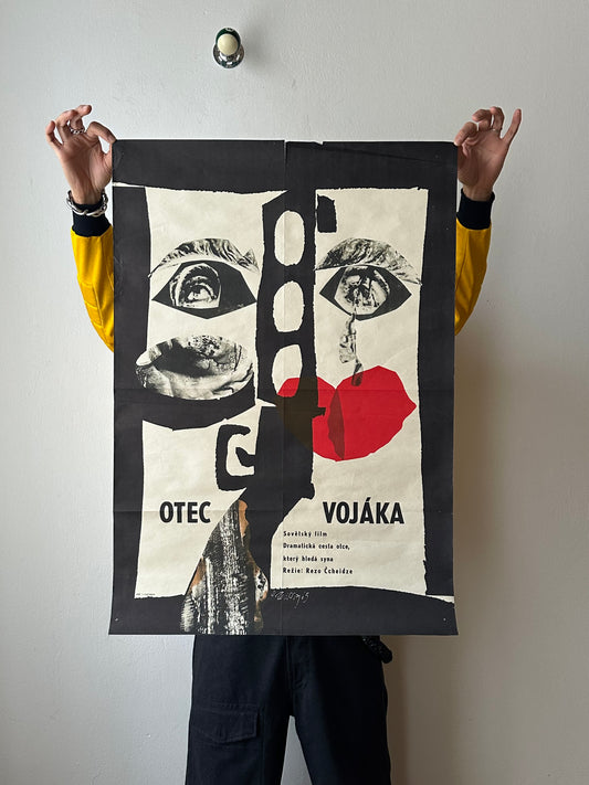 1964 Father of a Soldier 1960s 60年代 Poster ポスター Film movies 映画 兵士の父 Czechoslovakia 社会主義 チェコスロバキア ソビエト ジョージア Soviet Karel Teissig