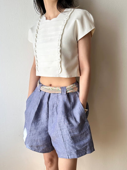 80s Espanol cropped top