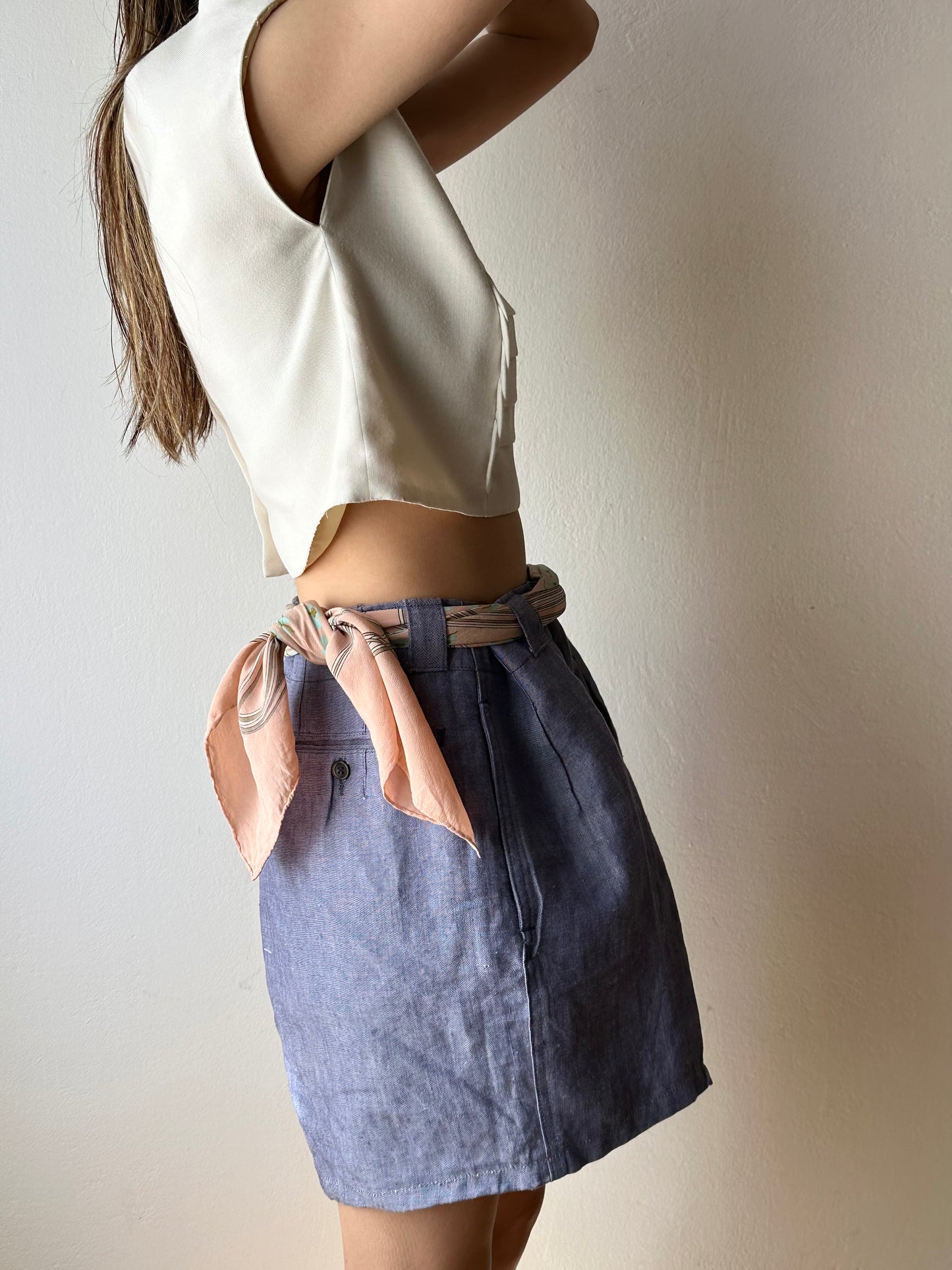 80s Espanol cropped top