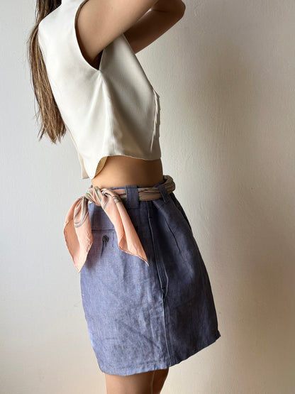 80s Espanol cropped top