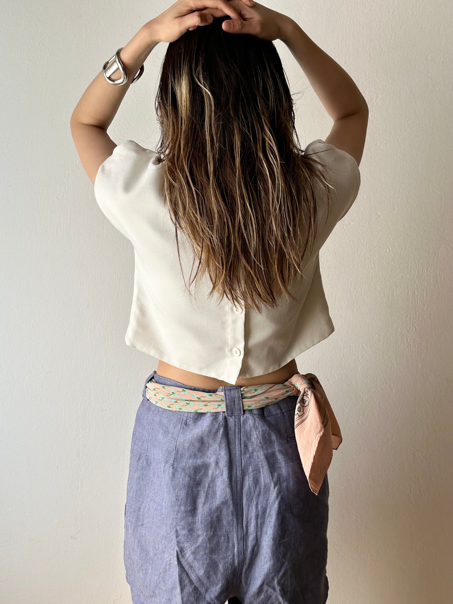 80s Espanol cropped top
