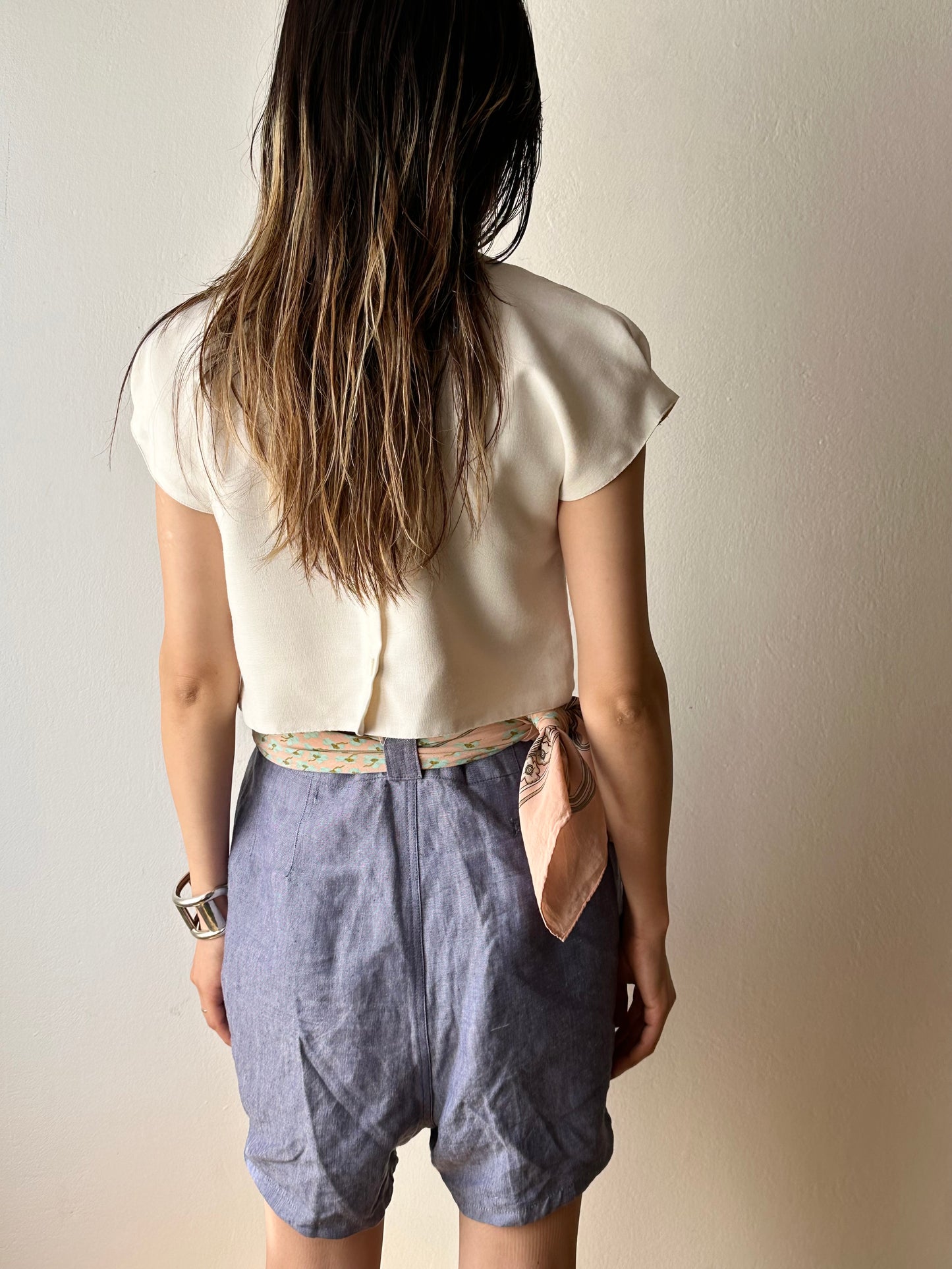 80s Espanol cropped top
