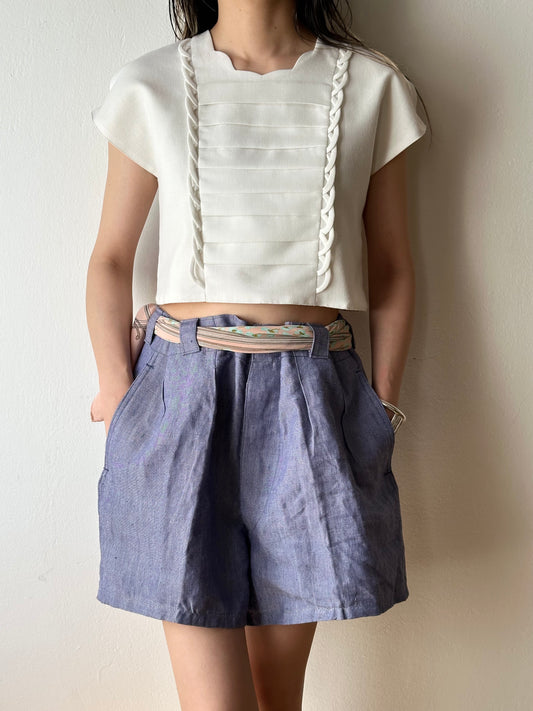 80s Espanol cropped top