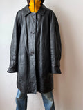 90s Italy Leather coat