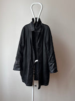 90s Italy Leather coat