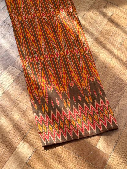 pure raw silk ikat pants