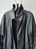 90s Italy Leather coat