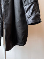 90s Italy Leather coat