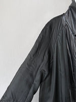 90s Italy Leather coat