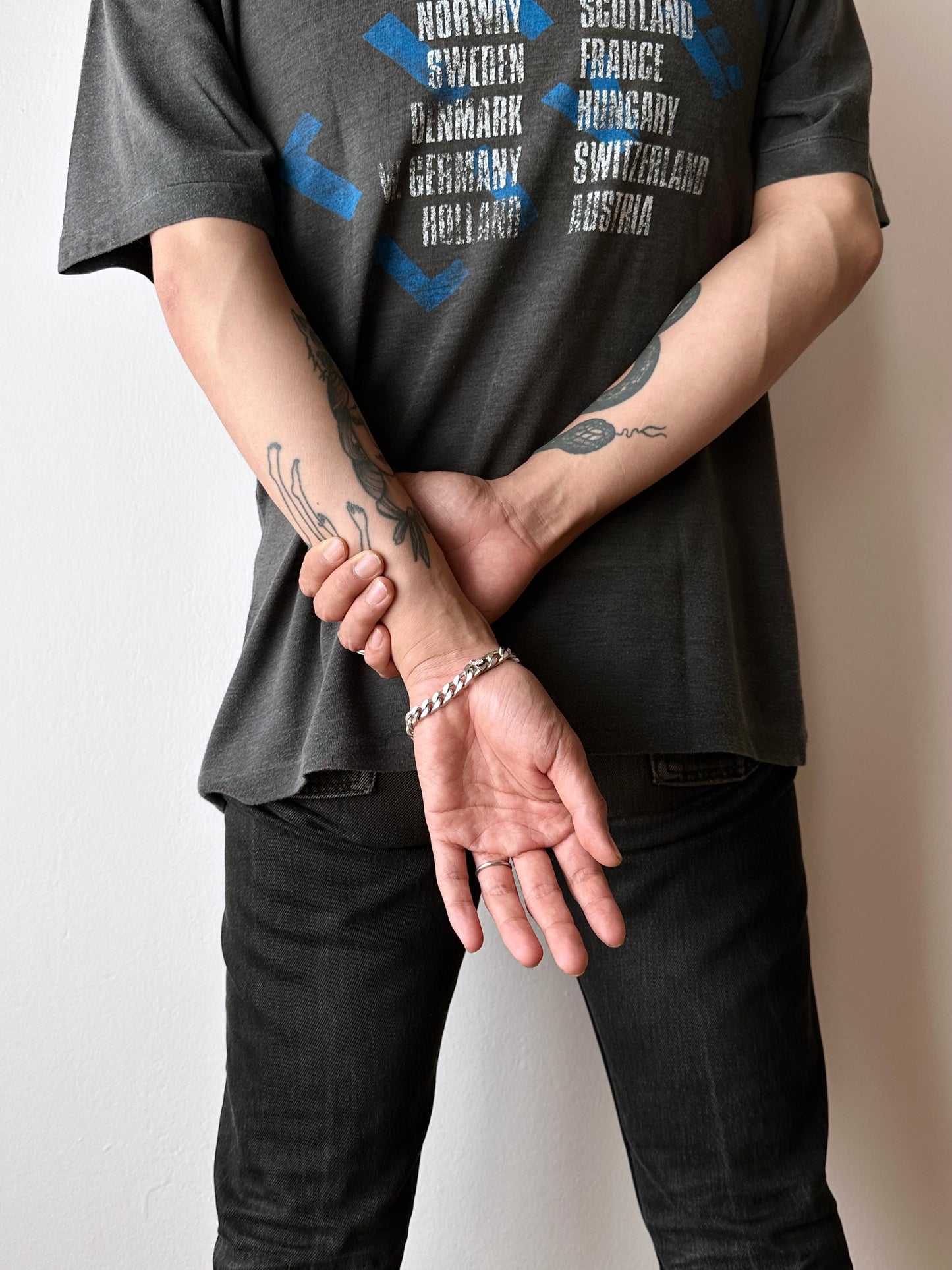 European vintage curb chain bracelet