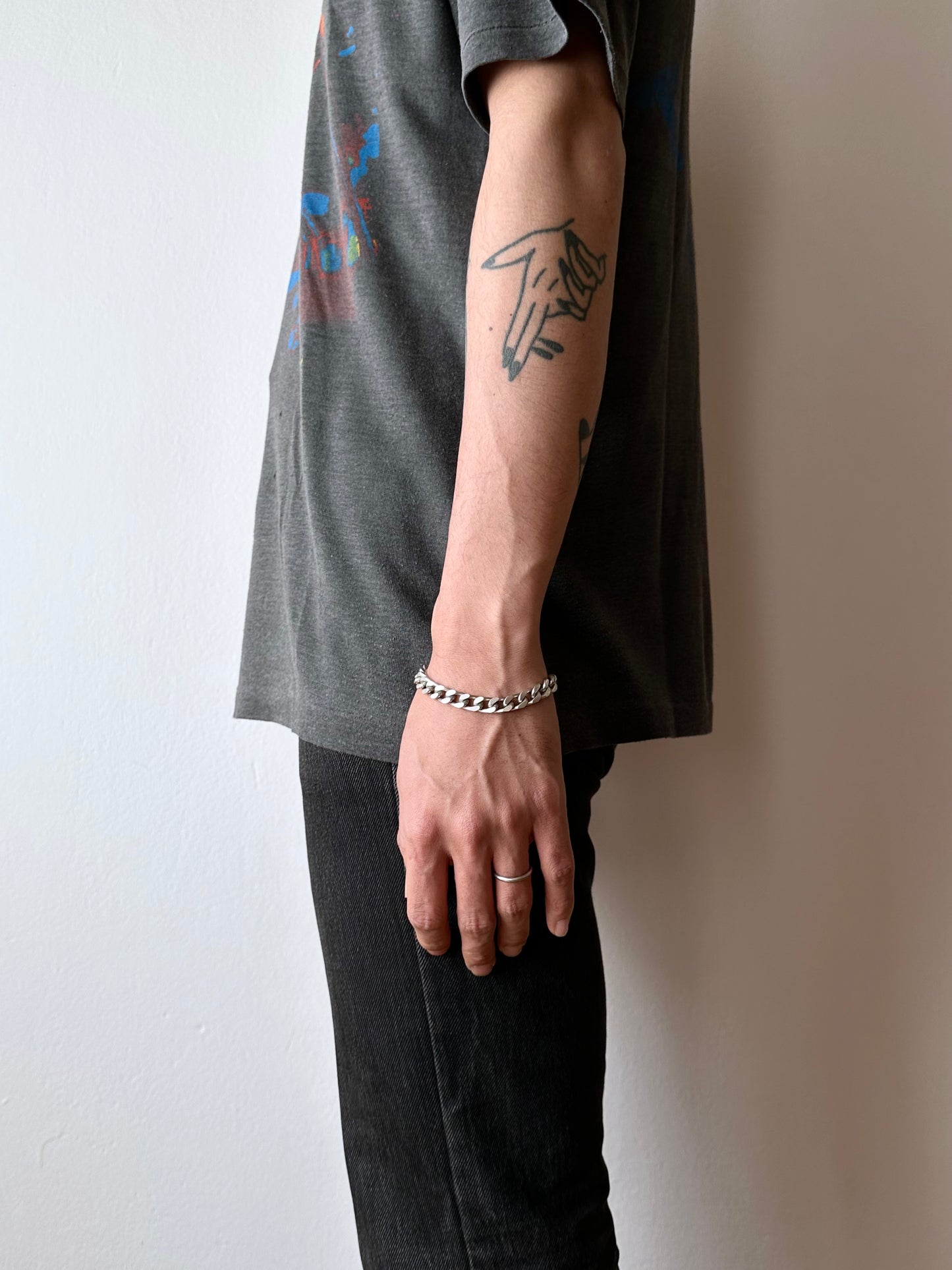 European vintage curb chain bracelet