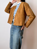 vintage unlined suede jacket