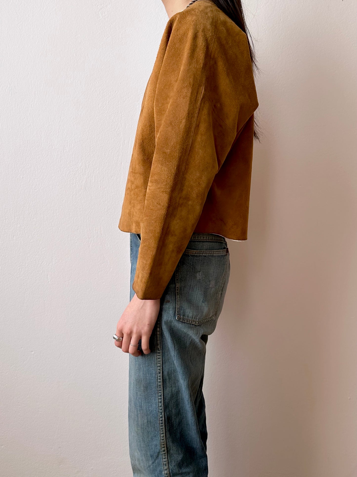 vintage unlined suede jacket