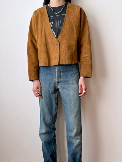 vintage unlined suede jacket