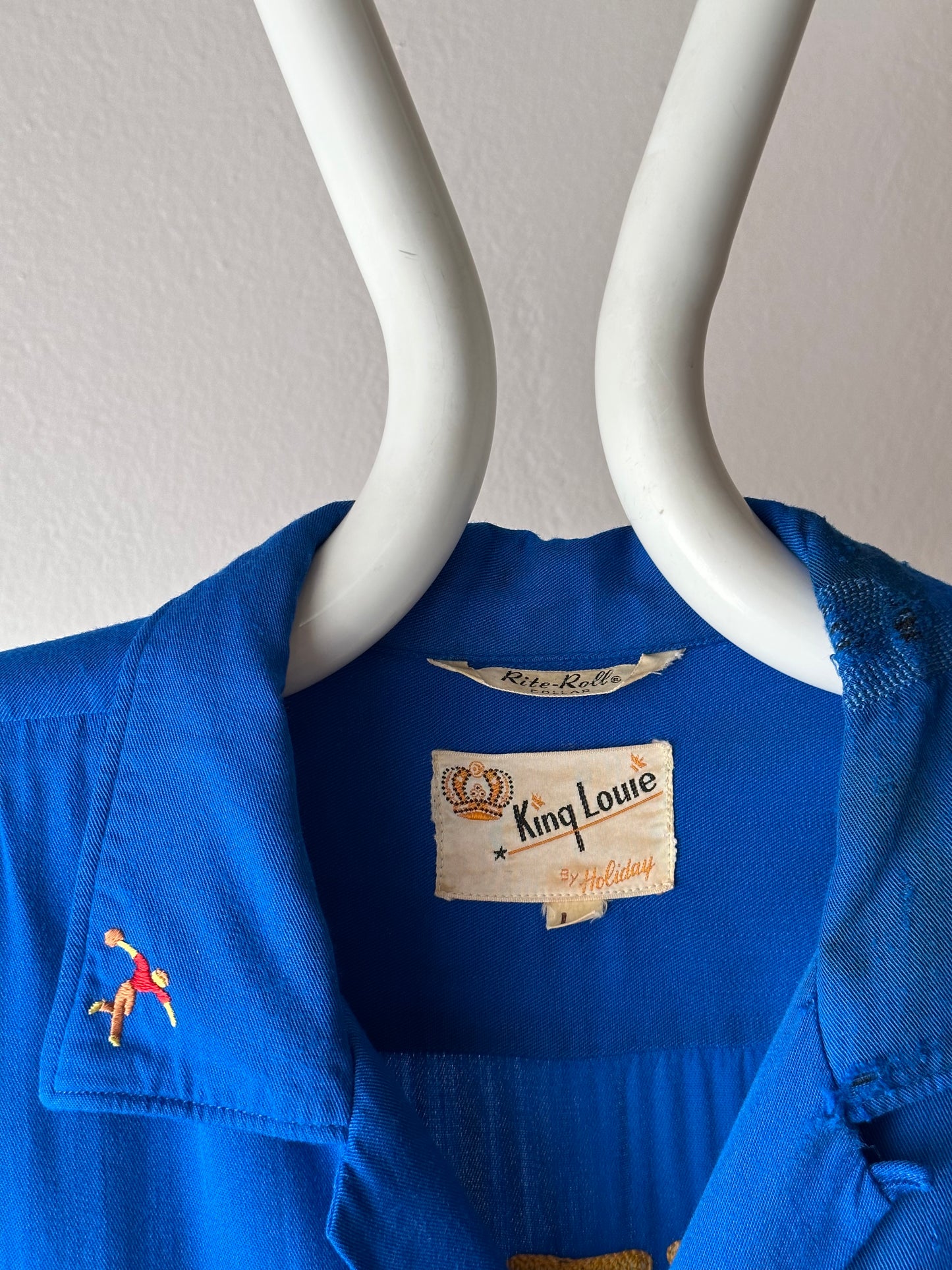 50's Bowling shirt 50年代 ボーリングシャツ Vintage Rayon shirt レーヨン 開襟 Praha Prague Vintage store プラハ 古着屋 ユーロ古着 ヨーロッパ古着