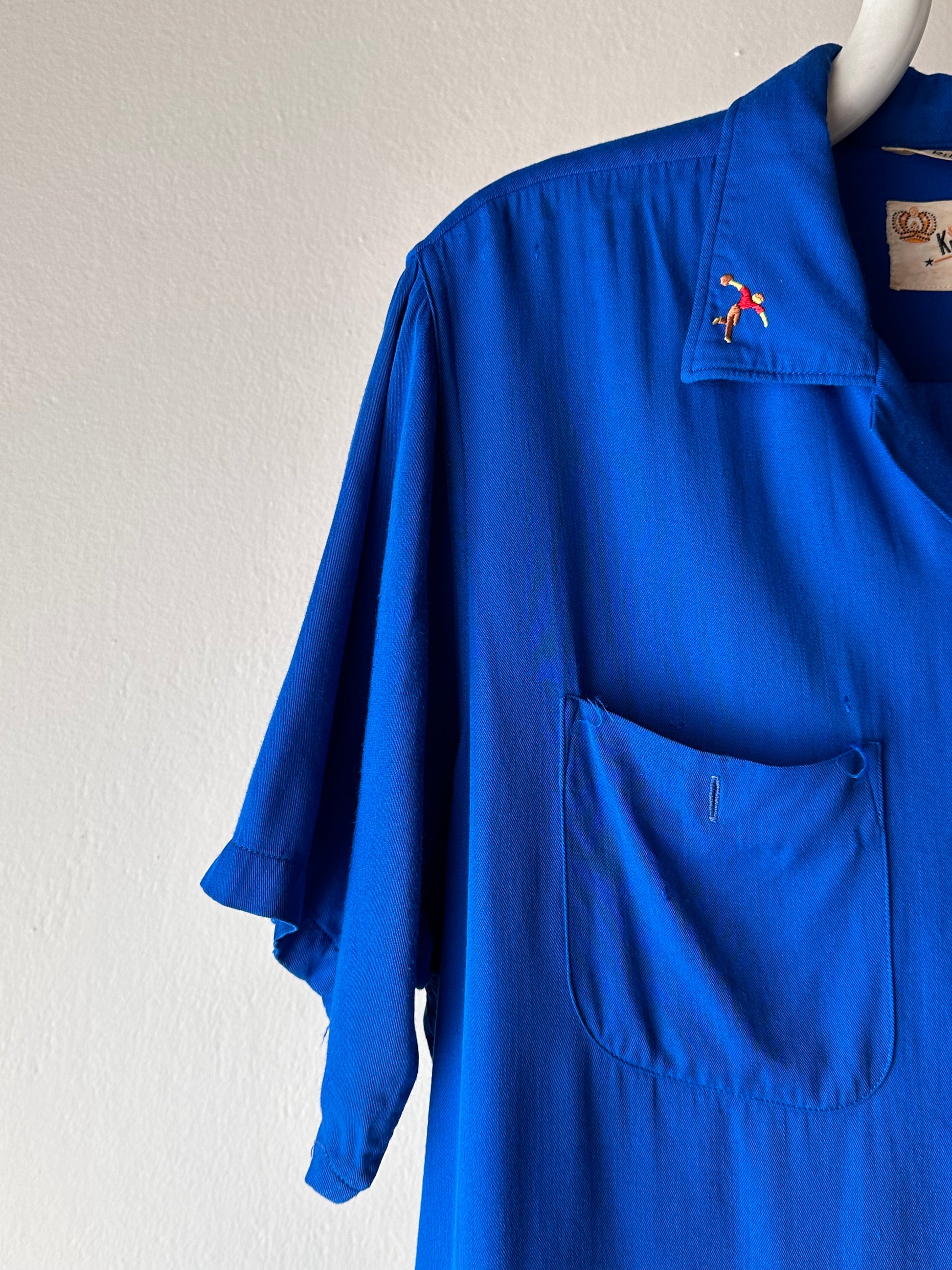 50's Bowling shirt 50年代 ボーリングシャツ Vintage Rayon shirt レーヨン 開襟 Praha Prague Vintage store プラハ 古着屋 ユーロ古着 ヨーロッパ古着