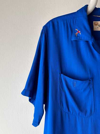 50's Bowling shirt 50年代 ボーリングシャツ Vintage Rayon shirt レーヨン 開襟 Praha Prague Vintage store プラハ 古着屋 ユーロ古着 ヨーロッパ古着