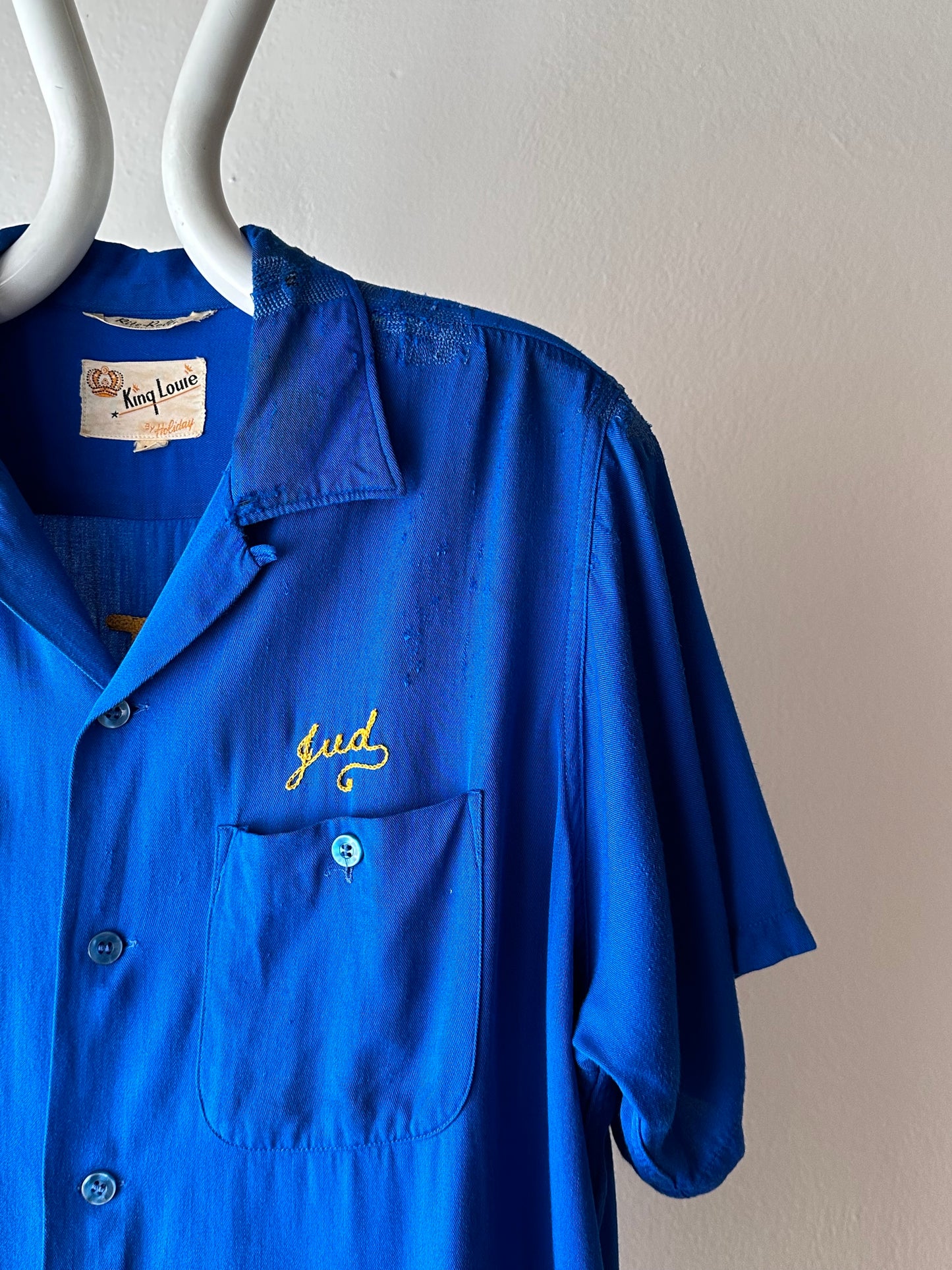 50's Bowling shirt 50年代 ボーリングシャツ Vintage Rayon shirt レーヨン 開襟 Praha Prague Vintage store プラハ 古着屋 ユーロ古着 ヨーロッパ古着