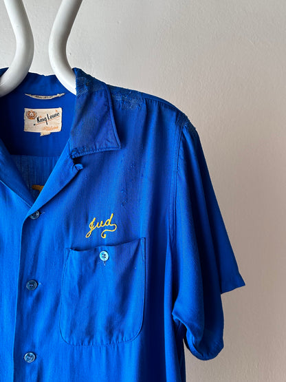 50's Bowling shirt 50年代 ボーリングシャツ Vintage Rayon shirt レーヨン 開襟 Praha Prague Vintage store プラハ 古着屋 ユーロ古着 ヨーロッパ古着