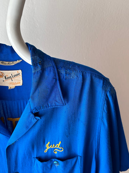 50's Bowling shirt 50年代 ボーリングシャツ Vintage Rayon shirt レーヨン 開襟 Praha Prague Vintage store プラハ 古着屋 ユーロ古着 ヨーロッパ古着