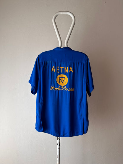 50's Bowling shirt 50年代 ボーリングシャツ Vintage Rayon shirt レーヨン 開襟 Praha Prague Vintage store プラハ 古着屋 ユーロ古着 ヨーロッパ古着