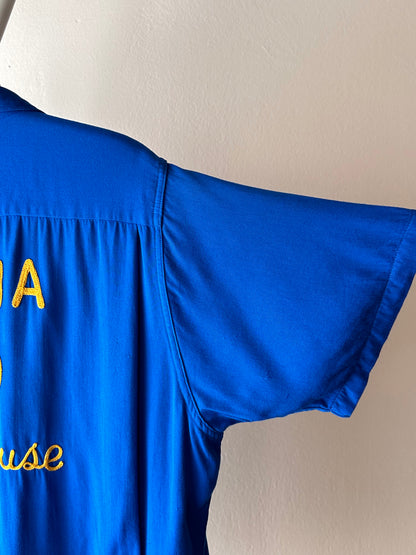 50's Bowling shirt 50年代 ボーリングシャツ Vintage Rayon shirt レーヨン 開襟 Praha Prague Vintage store プラハ 古着屋 ユーロ古着 ヨーロッパ古着
