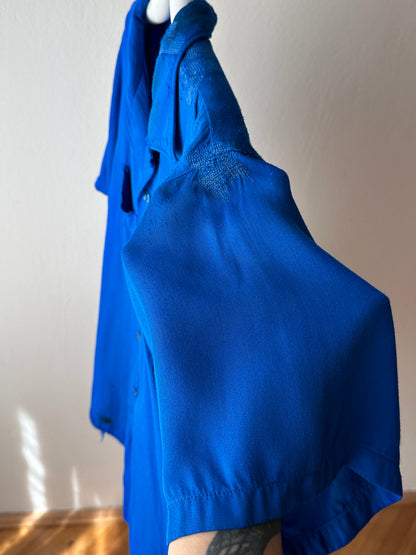 50's Bowling shirt 50年代 ボーリングシャツ Vintage Rayon shirt レーヨン 開襟 Praha Prague Vintage store プラハ 古着屋 ユーロ古着 ヨーロッパ古着