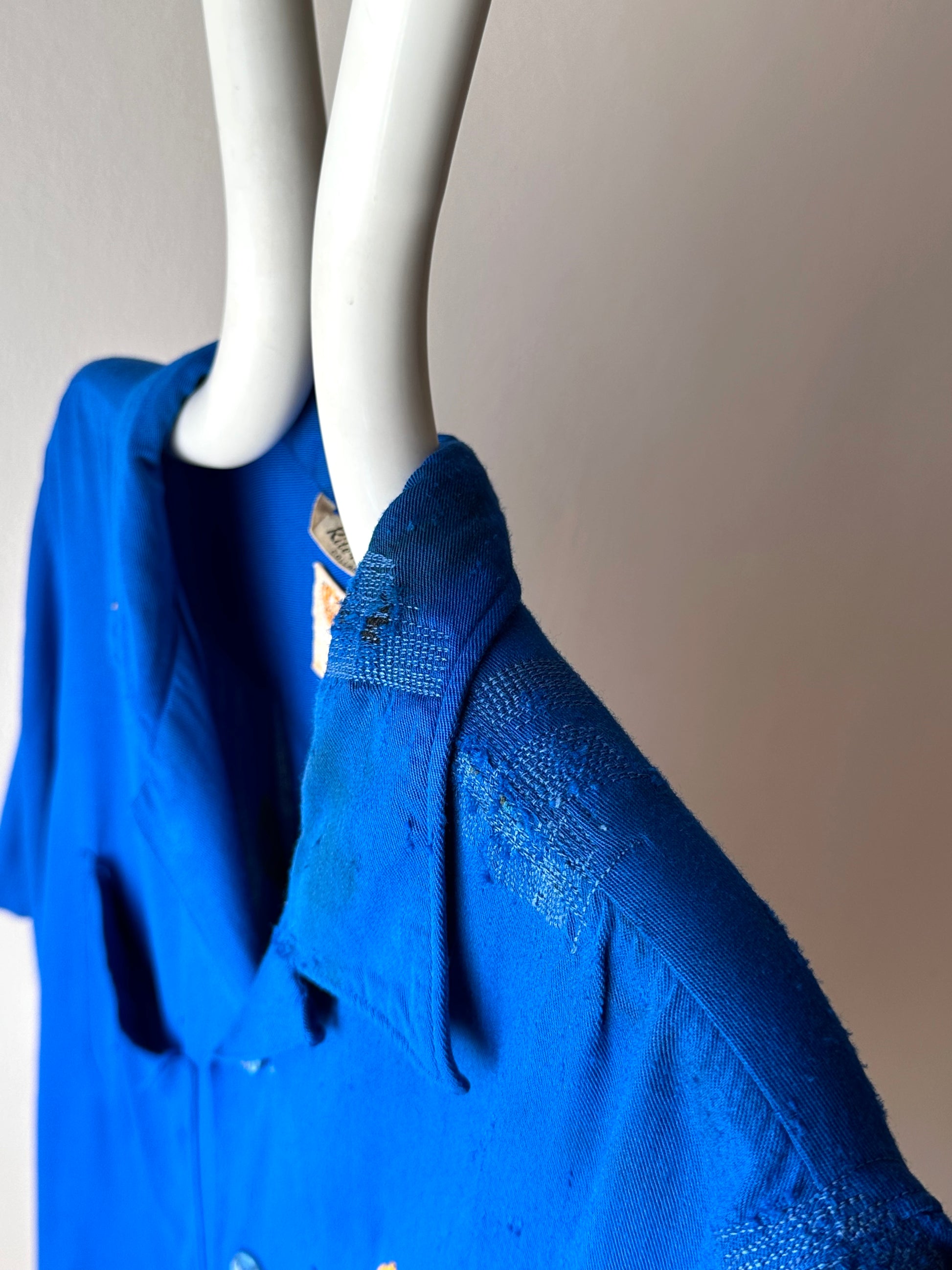 50's Bowling shirt 50年代 ボーリングシャツ Vintage Rayon shirt レーヨン 開襟 Praha Prague Vintage store プラハ 古着屋 ユーロ古着 ヨーロッパ古着