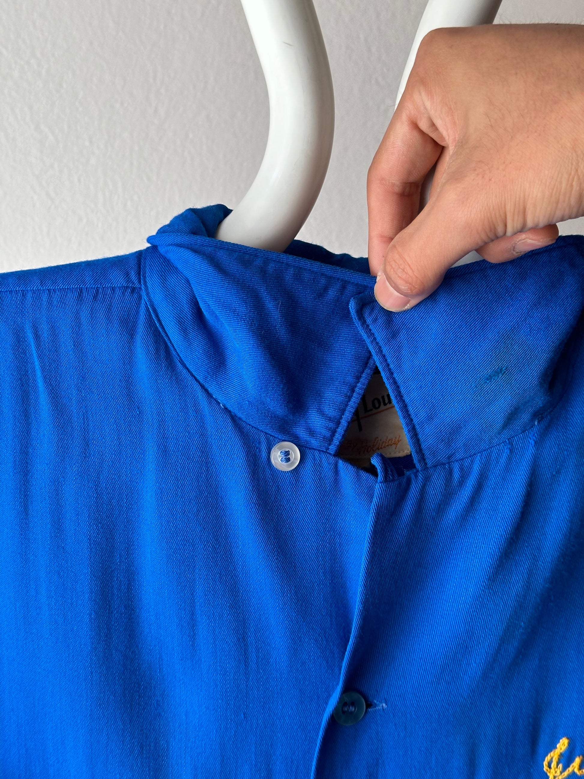 50's Bowling shirt 50年代 ボーリングシャツ Vintage Rayon shirt レーヨン 開襟 Praha Prague Vintage store プラハ 古着屋 ユーロ古着 ヨーロッパ古着