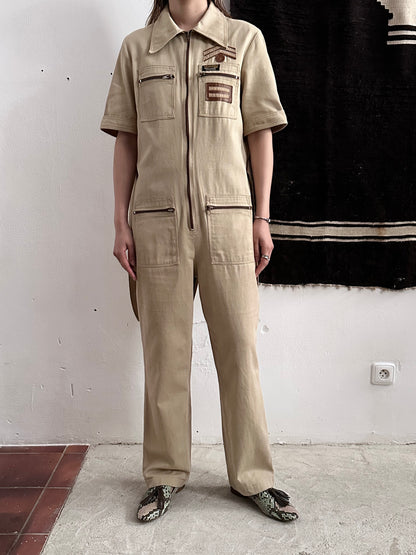 70s Swiss cotton jumpsuit