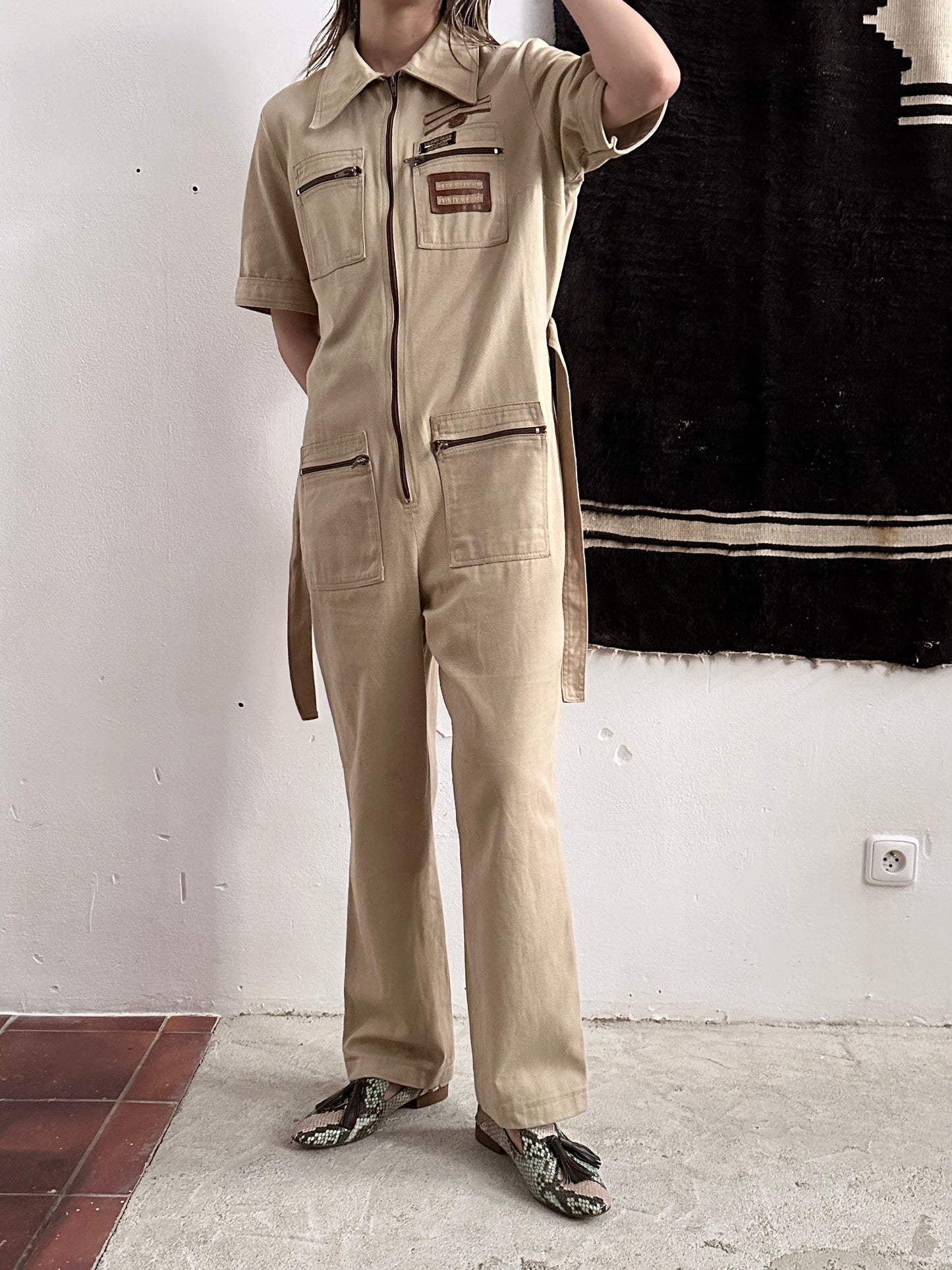 70s Swiss cotton jumpsuit