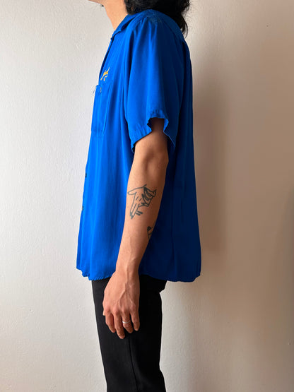 50's Bowling shirt 50年代 ボーリングシャツ Vintage Rayon shirt レーヨン 開襟 Praha Prague Vintage store プラハ 古着屋 ユーロ古着 ヨーロッパ古着