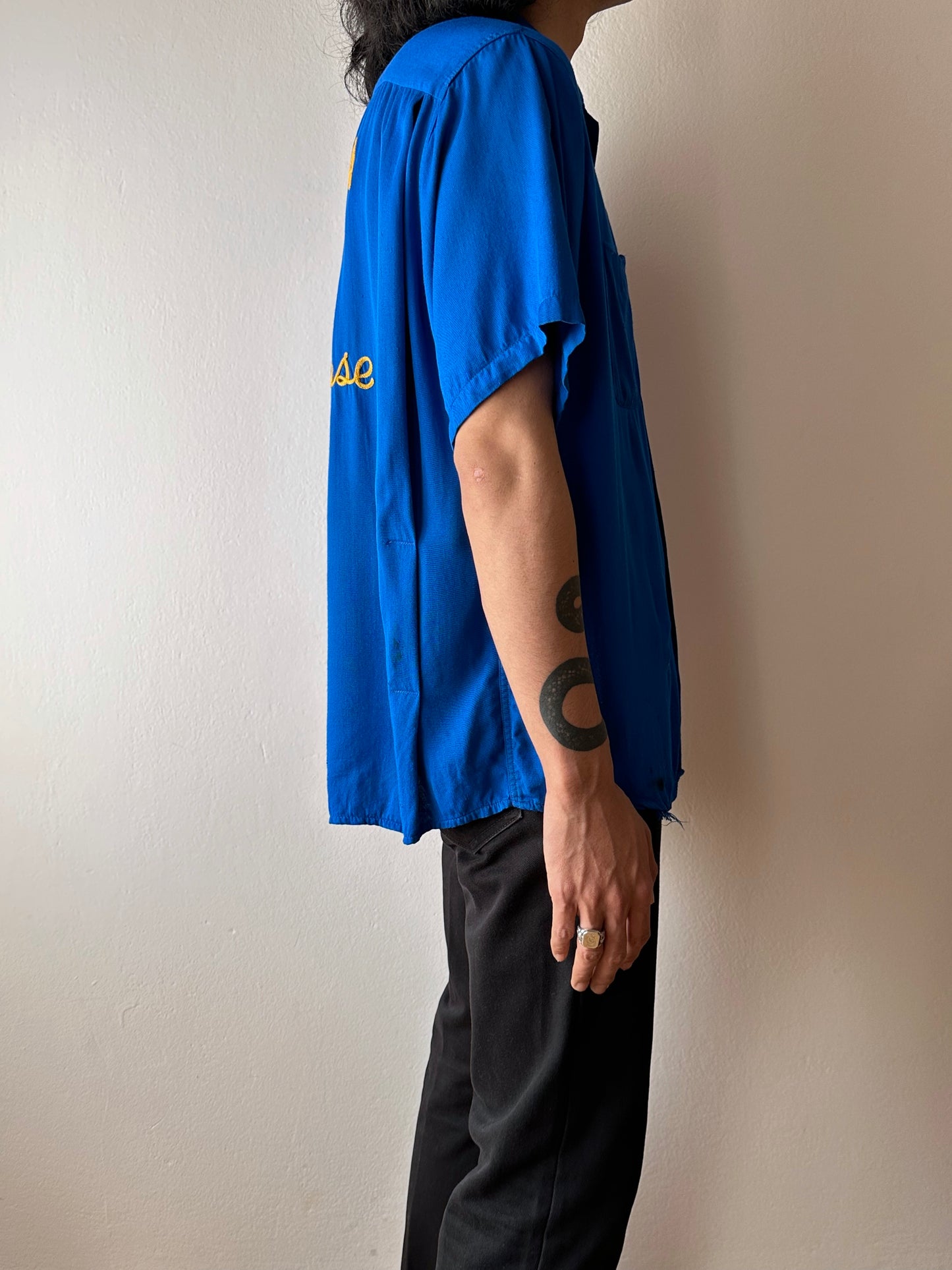 50's Bowling shirt 50年代 ボーリングシャツ Vintage Rayon shirt レーヨン 開襟 Praha Prague Vintage store プラハ 古着屋 ユーロ古着 ヨーロッパ古着