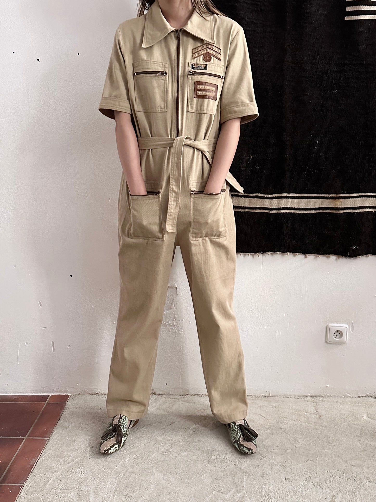 70s Swiss cotton jumpsuit