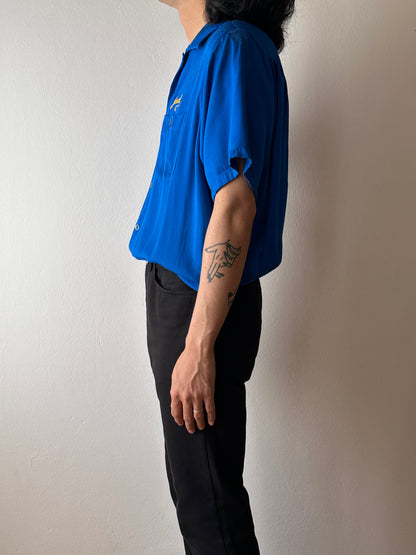 50's Bowling shirt 50年代 ボーリングシャツ Vintage Rayon shirt レーヨン 開襟 Praha Prague Vintage store プラハ 古着屋 ユーロ古着 ヨーロッパ古着