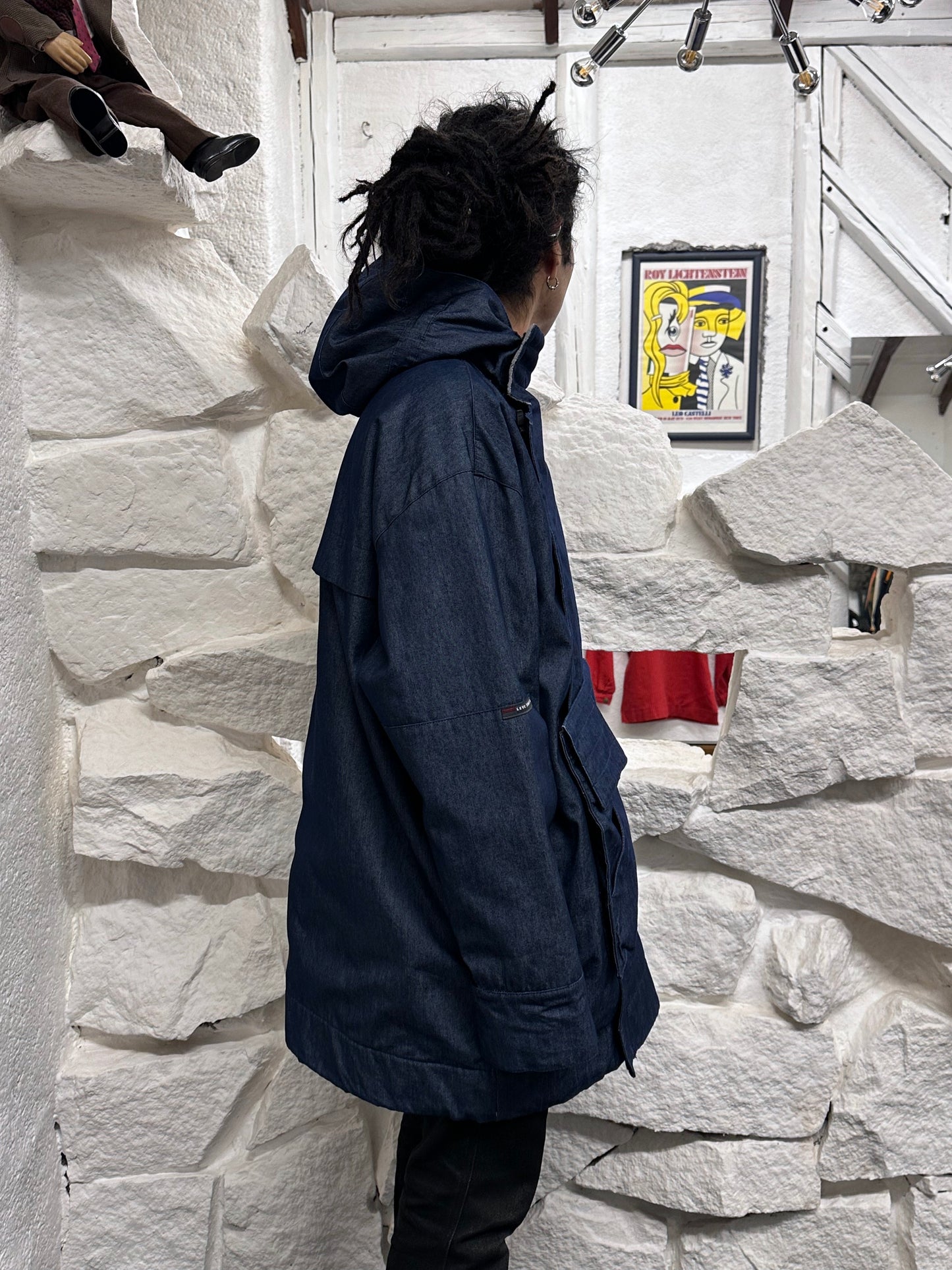 Levi's All Duty AW'99 1999s 99年 リーバイス  ヨーロッパ企画 Vintage ヴィンテージ 古着屋 プラハ Praha Vintage clothing store Massimo osti マッシモオスティ デニム  パーカー Denim Parka Rare レア 