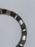 silver and wooden bangle wood black 925 bracelet stripe vintage jewelry シルバー 木 ウッド ブラック 黒 バングル ブレスレット ヴィンテージ ジュエリー