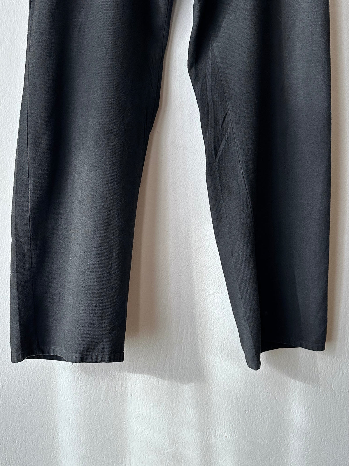 1980s East German black work trousers - w32