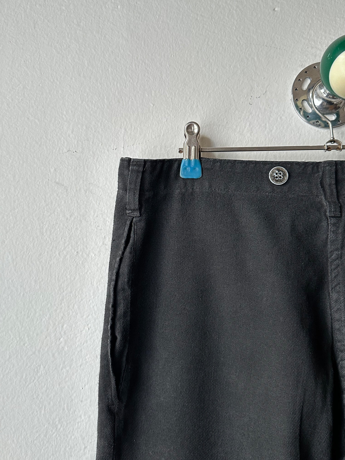 1980s East German black work trousers - w32