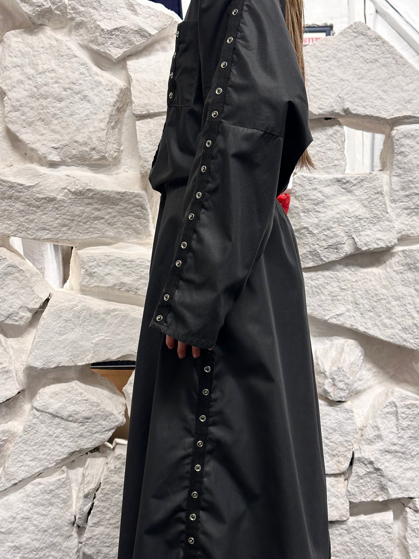 90s snap buttons dress