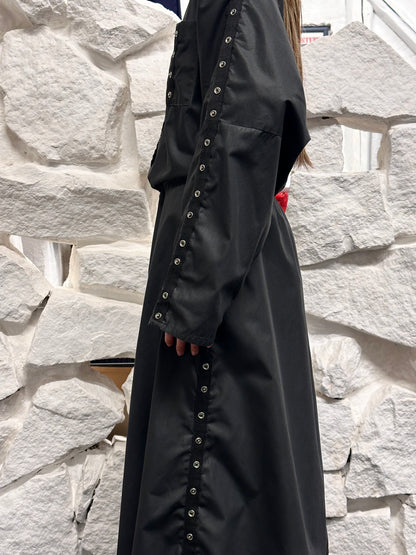 90s snap buttons dress