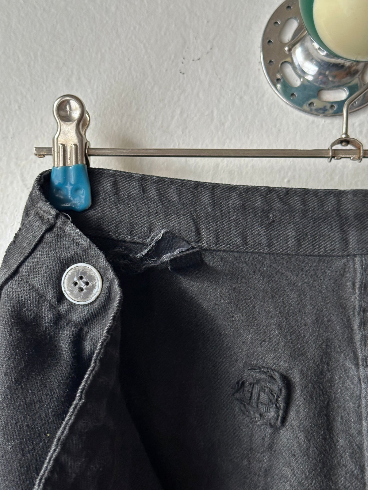1980s East German black work trousers - w32