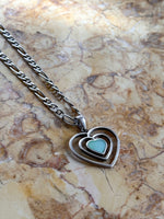 green heart pendant necklace