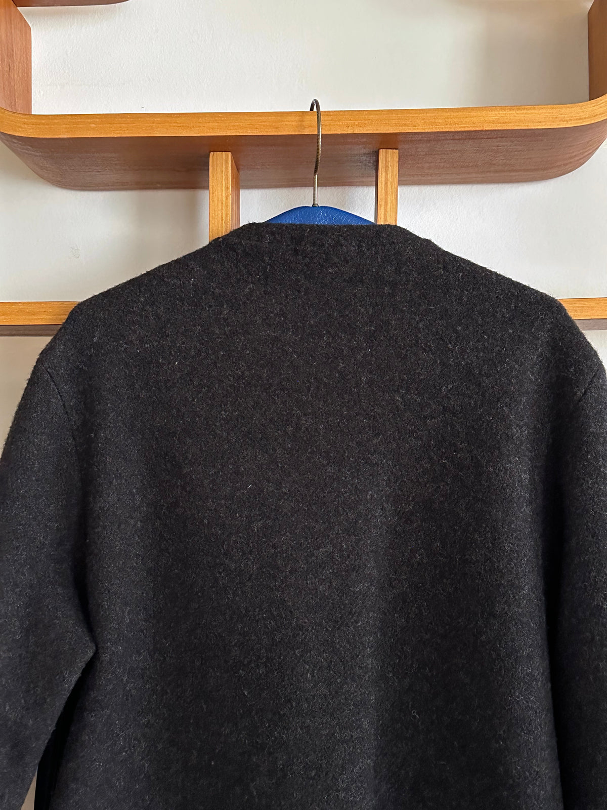 Leather and Wool Pullover