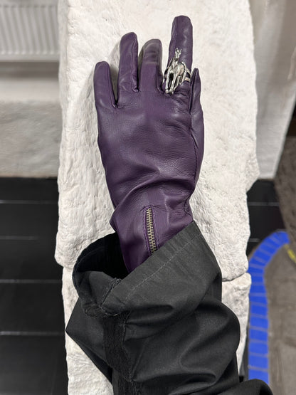 vintage leather opera gloves