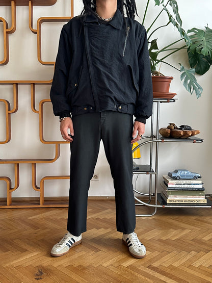 1980s East German black work trousers - w32