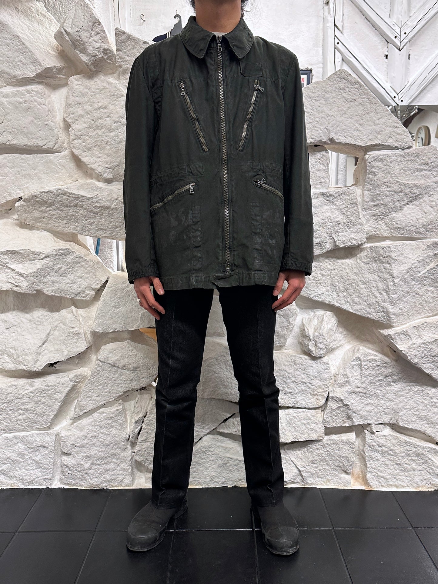 1960-70s Swedish military tanker jacket