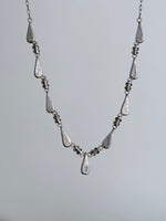 silver 950 lapis drop necklace