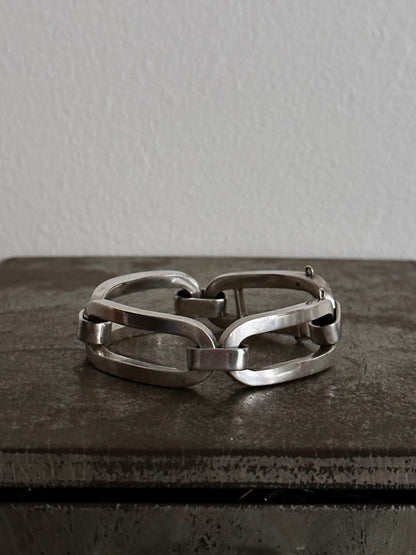 Gaetan de Percin 1970s made in france bangle silver 800 crab marks stamp Poinçon